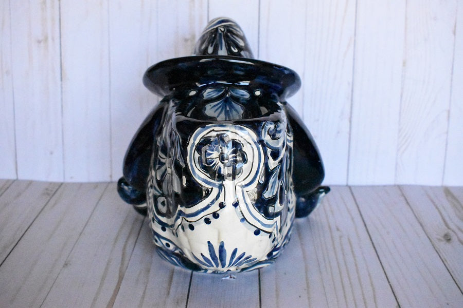 Man sleeping Rustic Blue&White Talavera