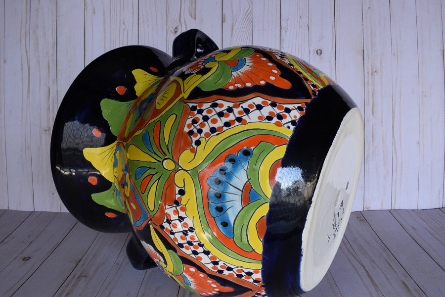 Flowerplanter With Handles Clasicc Talavera