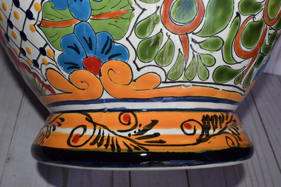Short Talavera Cups Handmade in Mexico Jardin de Flores