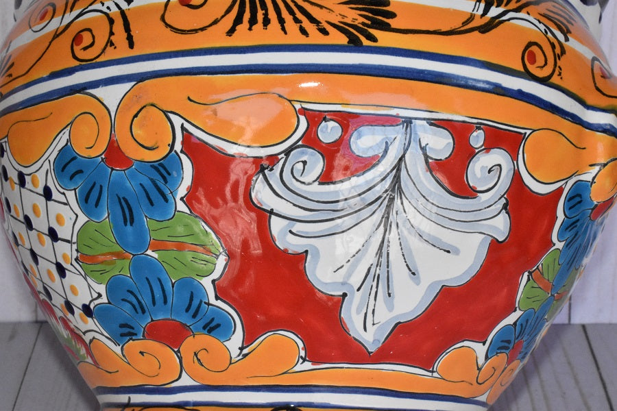 Short Talavera Cups Handmade in Mexico Jardin de Flores