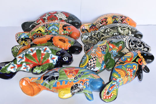 Hanging Talavera Manatees