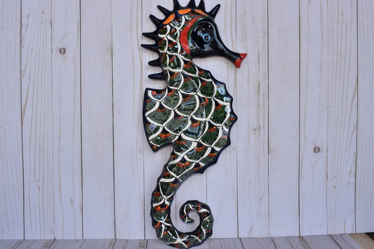 Large Talavera Seahorse