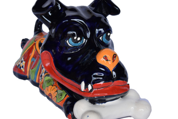 Handmade Classic Talavera colorful Bulldog Figurine