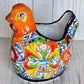Handmade Talavera Ceramic Chicken Planters