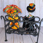 Talavera Small Bride&Groom with Iron Bench Day of the dead.