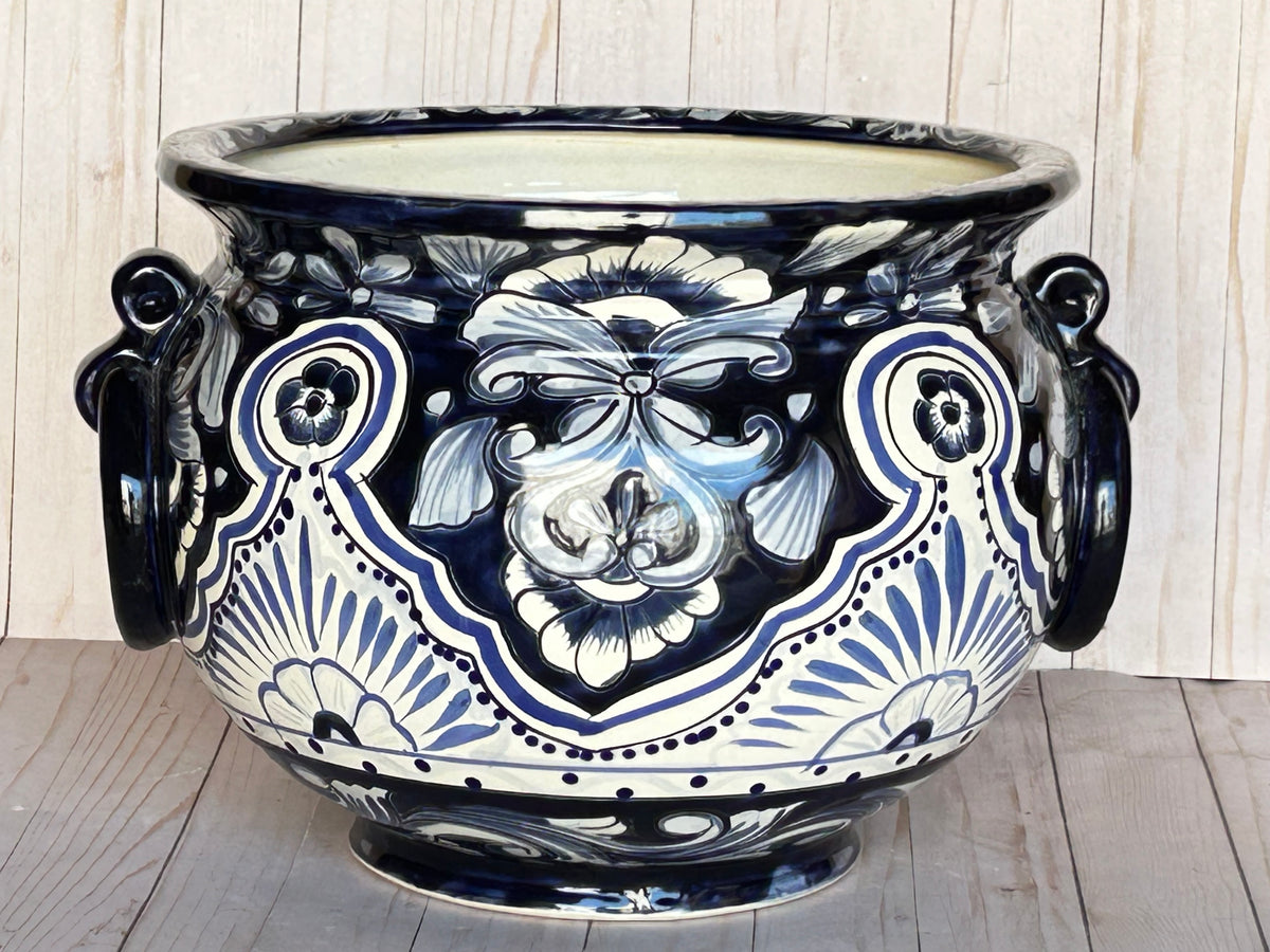 Hand-painted Talavera Ring Flower Planters Choose size and Color