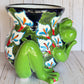 Talavera Frog Planter – Handmade Mexican Ceramic Frog Flower Pot