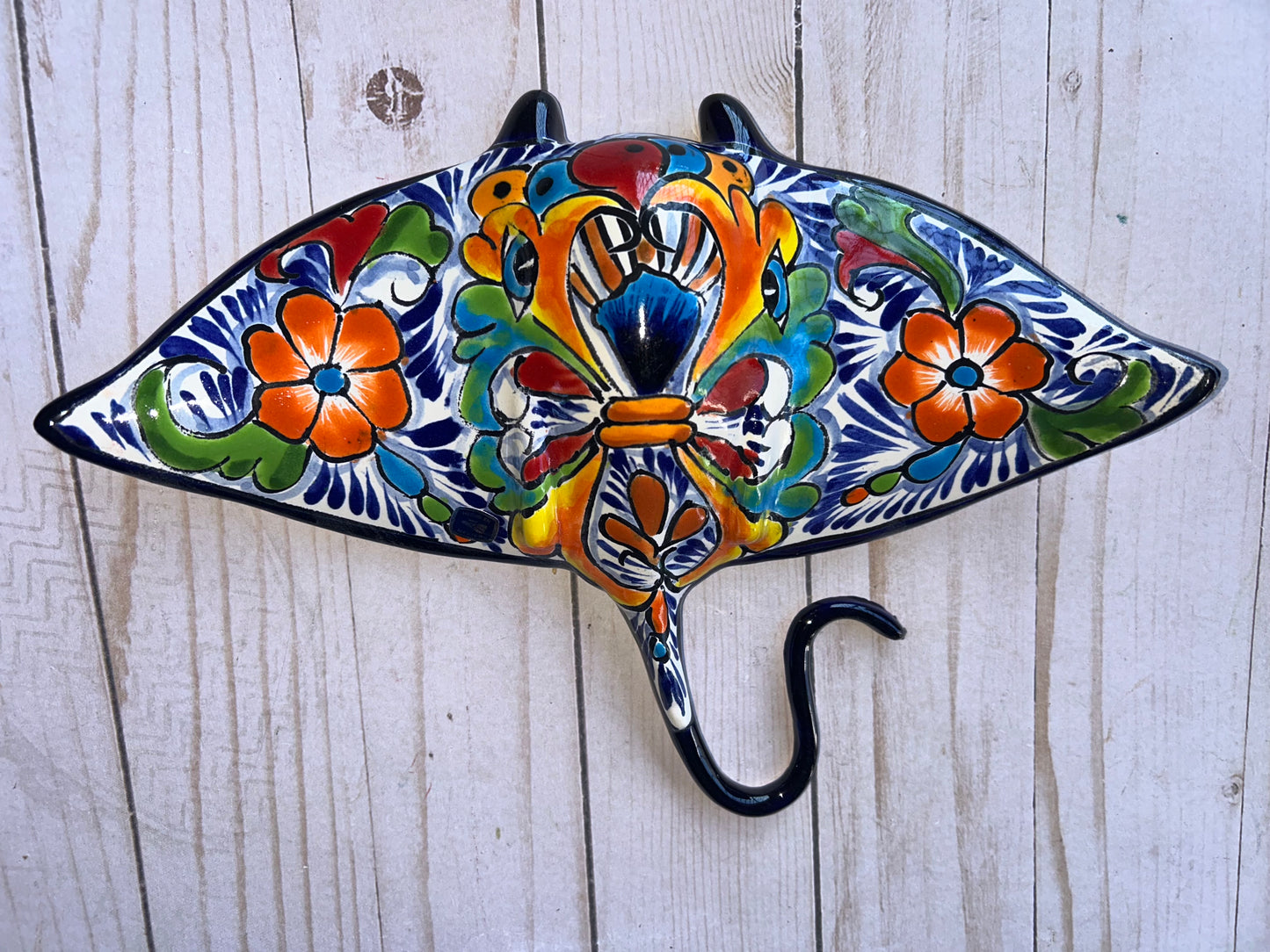 Collection of Ceramic Sculptures Hanging Manta Ray