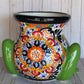 Talavera Frog Planter – Handmade Mexican Ceramic Frog Flower Pot