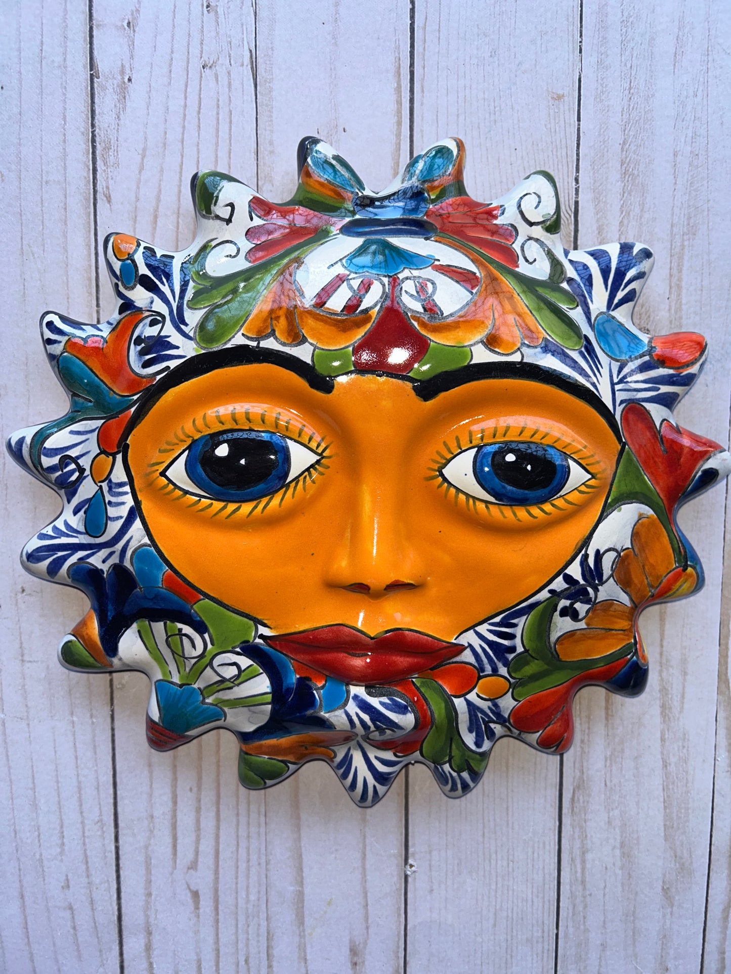 Talavera Hanging Plaque Suns