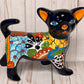 Standing Chihuahuas 7.5" Height figurine Talavera Ceramic Dog