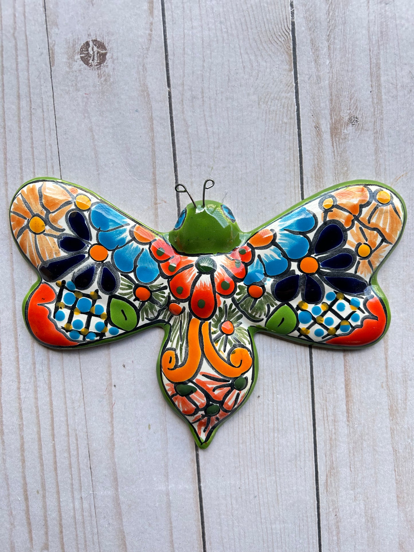 Hand-Painted Talavera Ceramic Wall Bees
