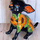 Sitting Handmade Talavera Chihuahua Figurines – Colorful Mexican Pottery Puppies