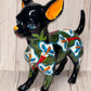 Adorable Large Talavera 13" Tall Ceramic Standing Chihuahua Dog