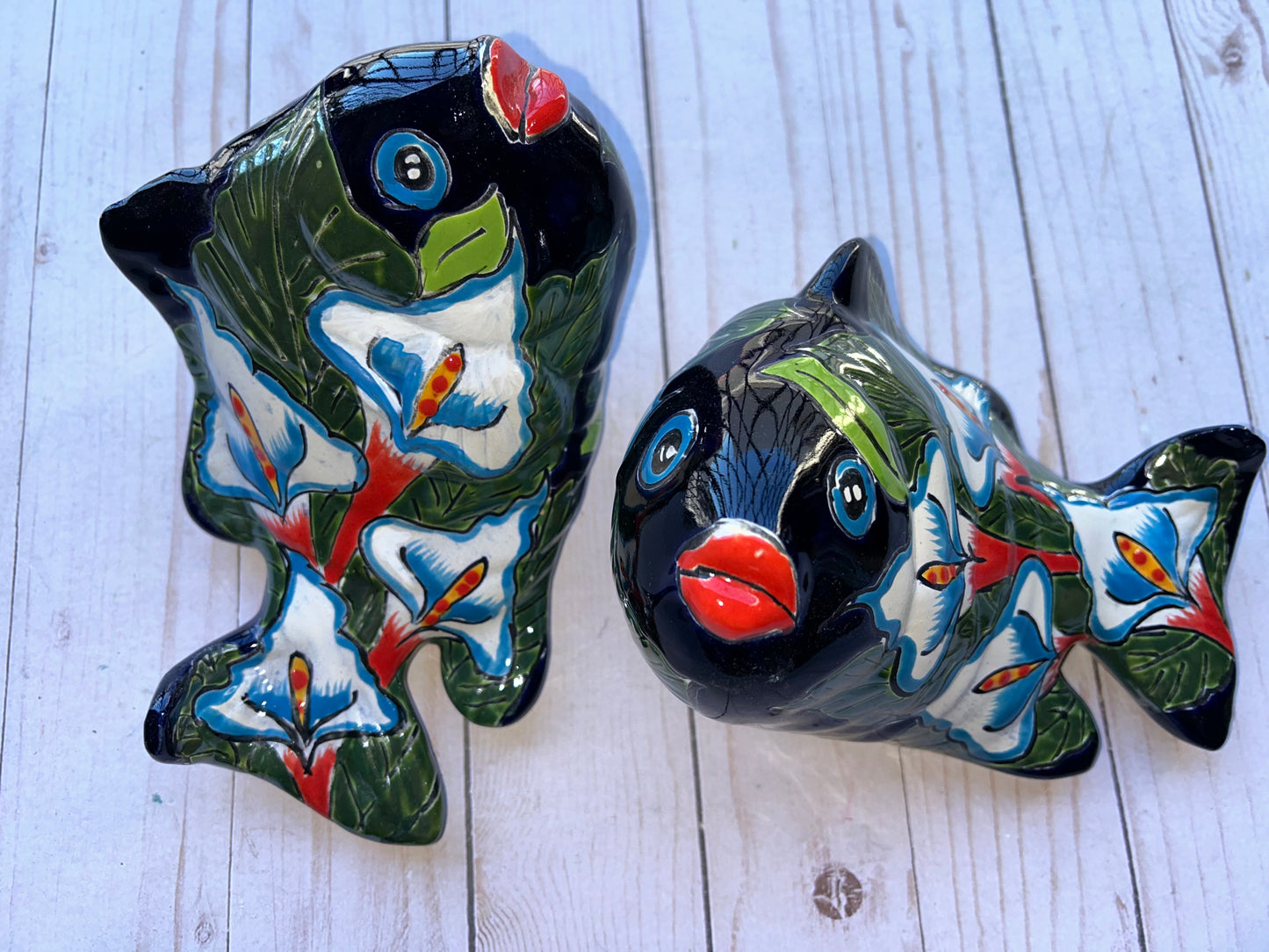 Set of Talavera Small Koi Fish