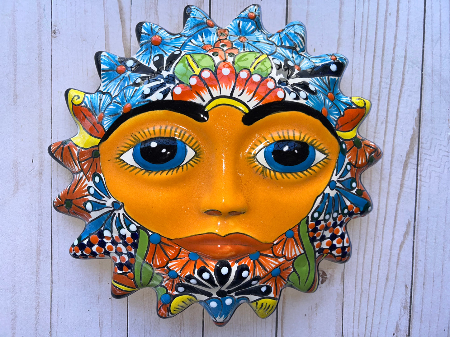 Talavera Hanging Plaque Suns