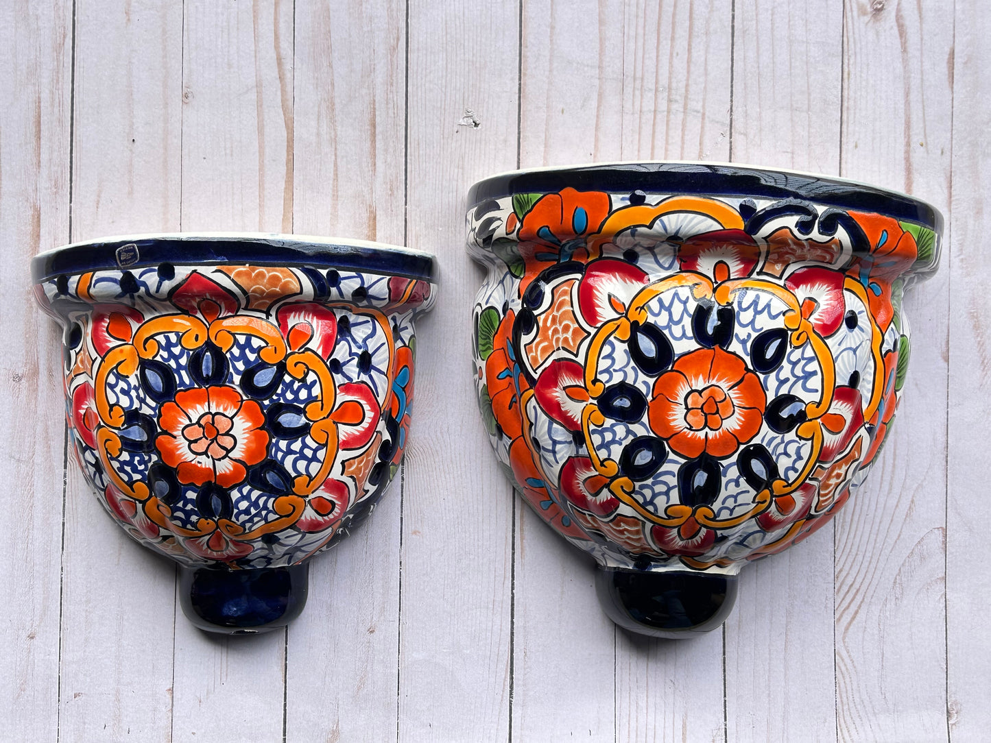 WALL PLANTERS CONE SHAPE CHOOSE SIZE AND COLOR