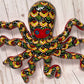 Handcrafted Talavera Ceramic Wall Hanging Octopus