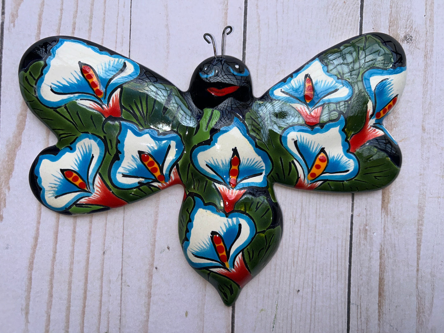 Hand-Painted Talavera Ceramic Wall Bees