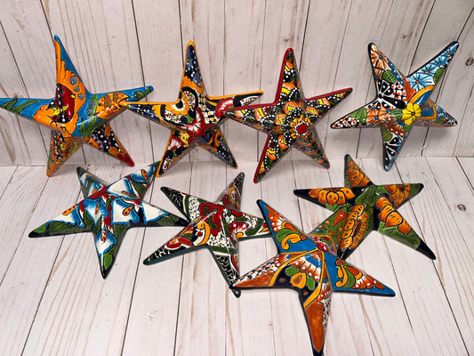 Hand-Crafted Talavera Ceramic Wall Star