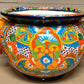 Jumbo Extra Large Handcrafted Talavera Ring Planters 17.75” H x 26” W– Assorted Designs