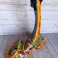 Hand-Painted Talavera Giraffe – Mexican Folk Art Ceramic Figurine