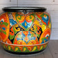 Round Handcrafted Talavera Flower Planters MD and LG size available.