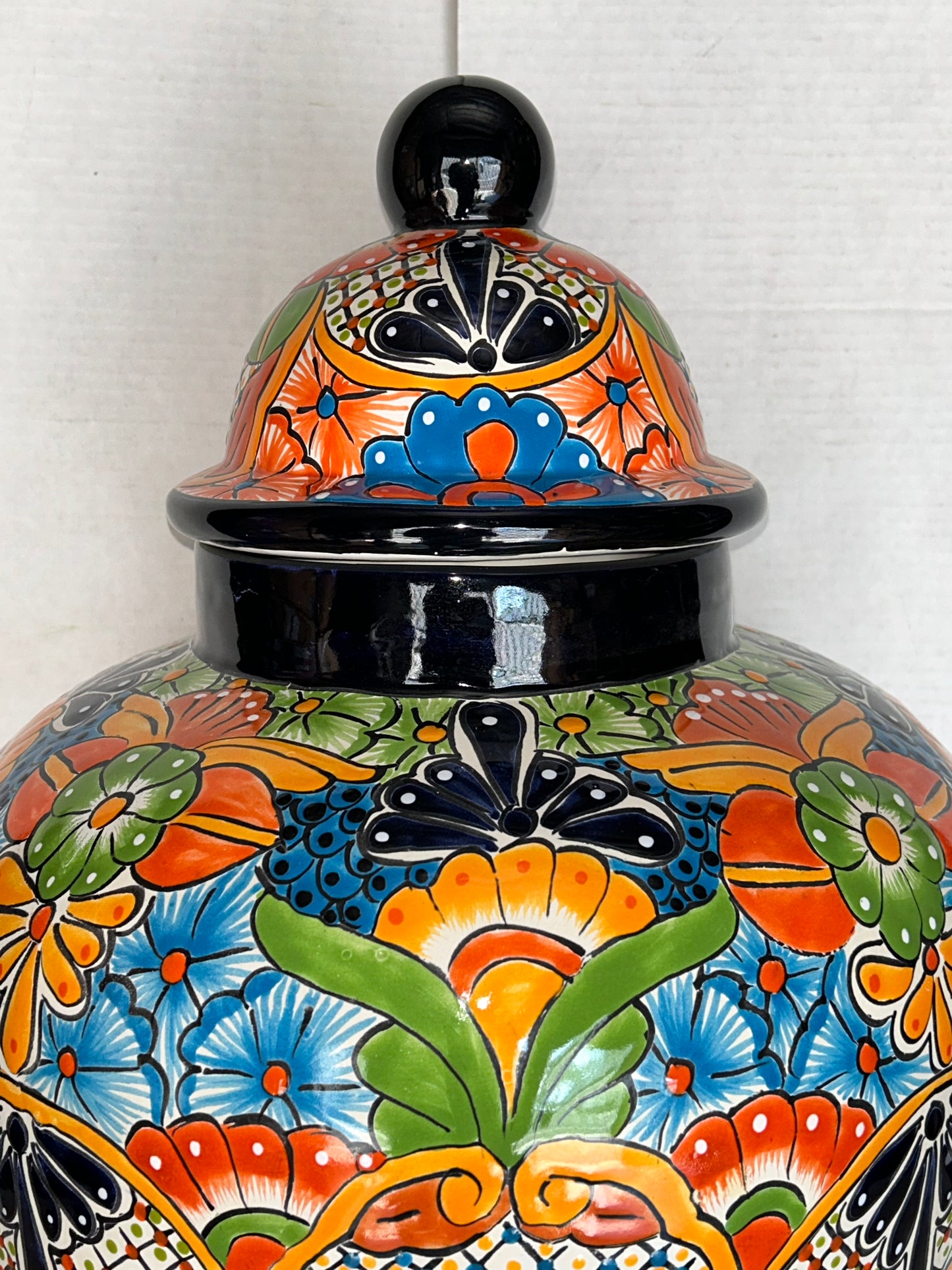 Handcrafted Talavera Ginger Jar – Extra Large (Sold Individually)