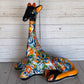 Hand-Painted Talavera Giraffe – Mexican Folk Art Ceramic Figurine