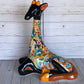Hand-Painted Talavera Giraffe – Mexican Folk Art Ceramic Figurine