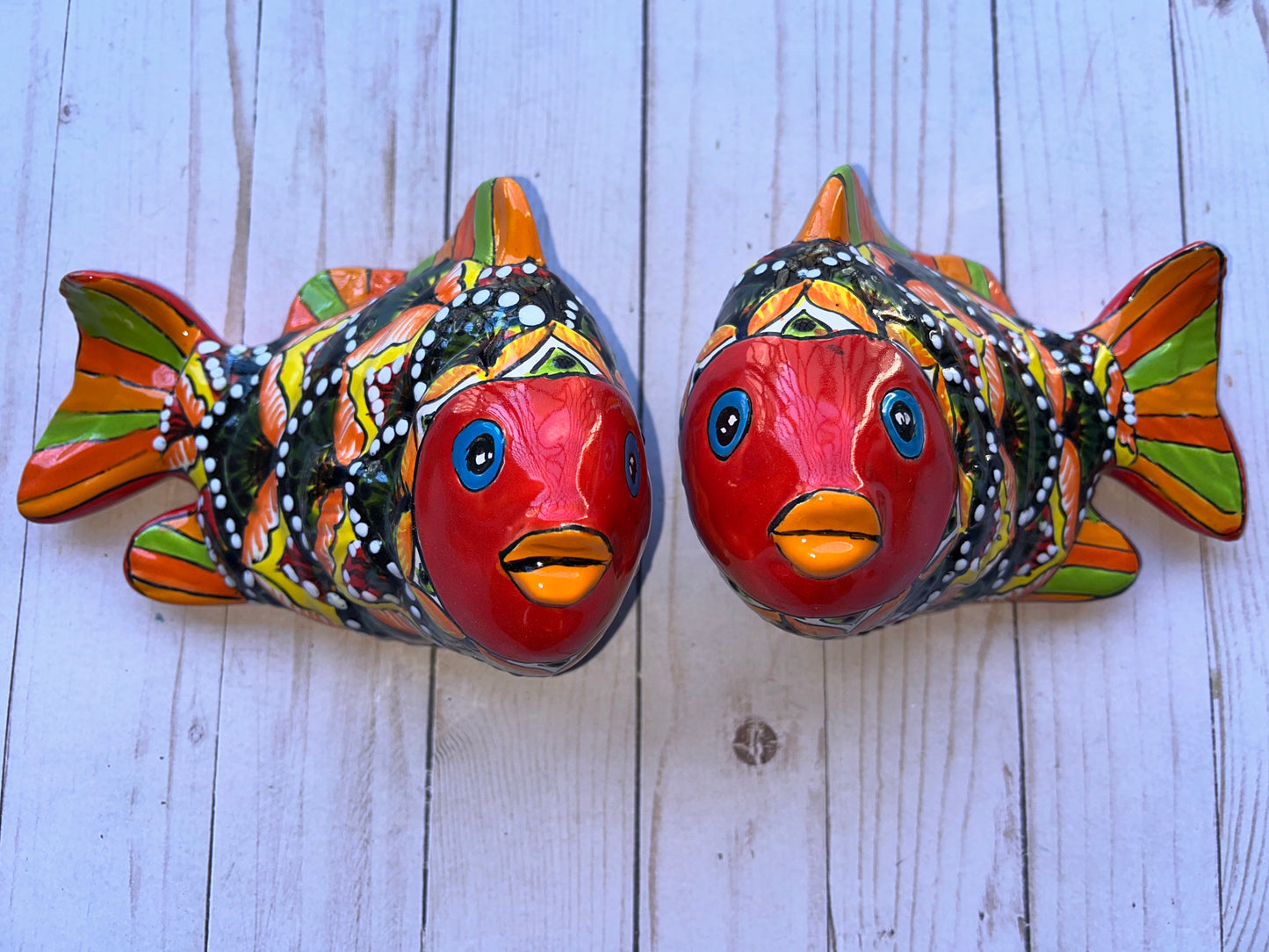 Set of Talavera Small Koi Fish