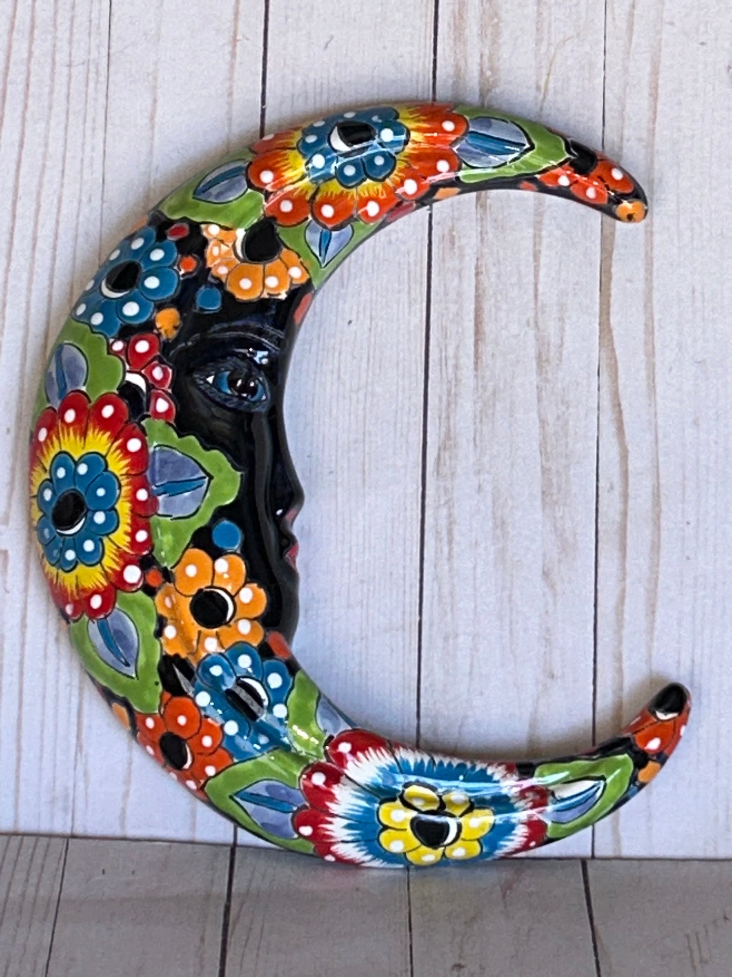 Wall Ceramic Talavera Moons 11.5" Height