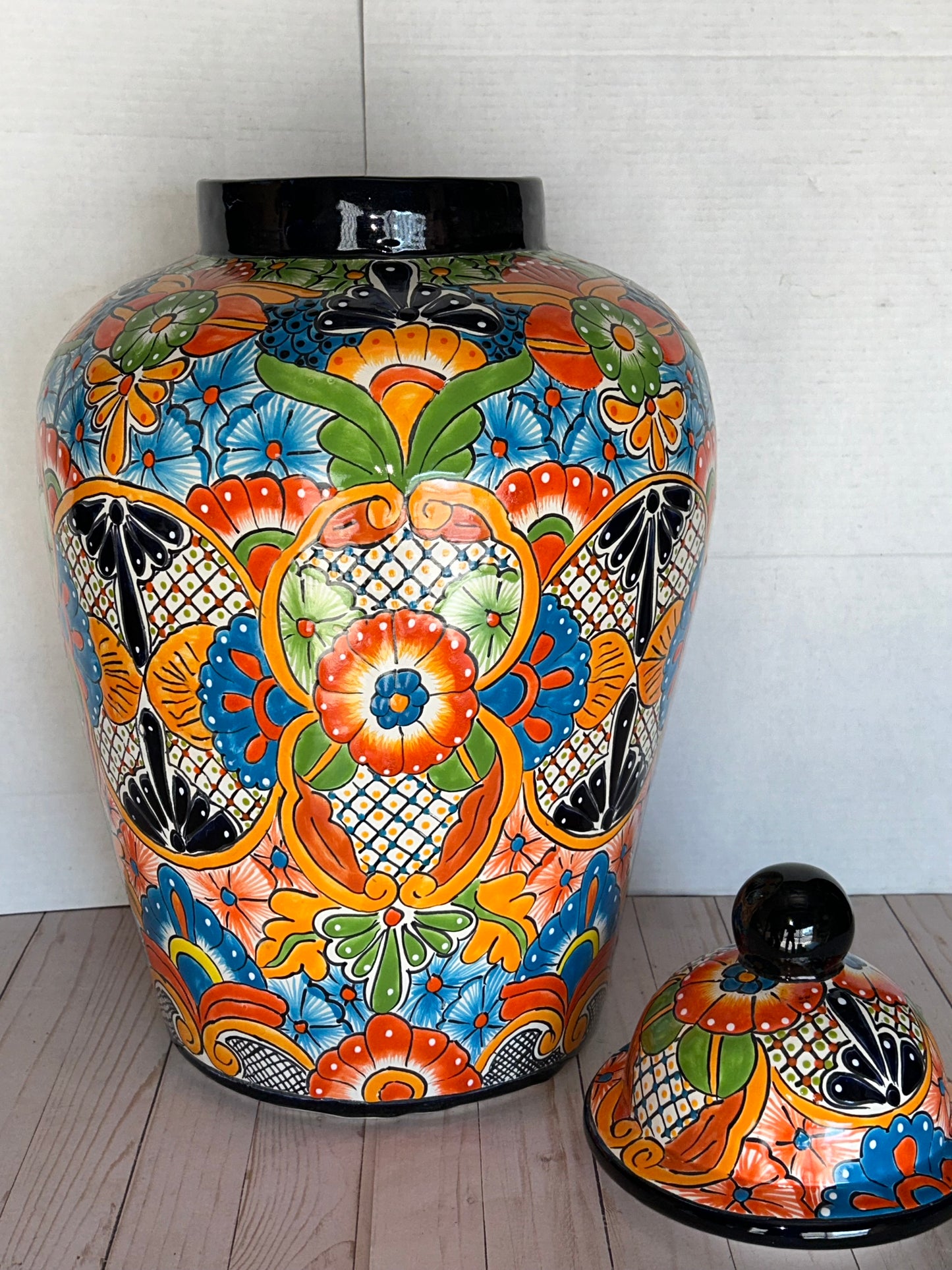 Handcrafted Talavera Ginger Jar – Extra Large (Sold Individually)