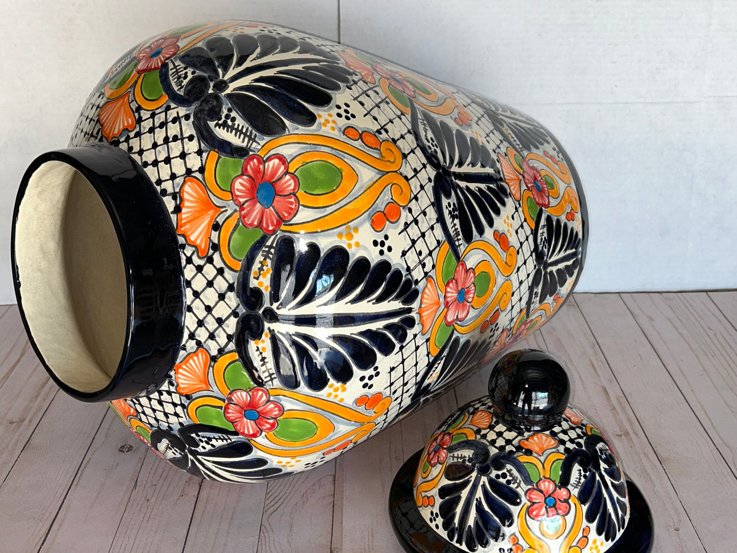 Handcrafted Talavera Ginger Jar – Extra Large (Sold Individually)