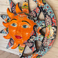 Handcrafted Talavera Sun & Moon Wall Art – Colorful Mexican Ceramic Wall Décor – 19.5” Diameter