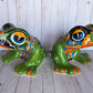Talavera Flower Planter Frog