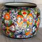 Round Handcrafted Talavera Flower Planters MD and LG size available.