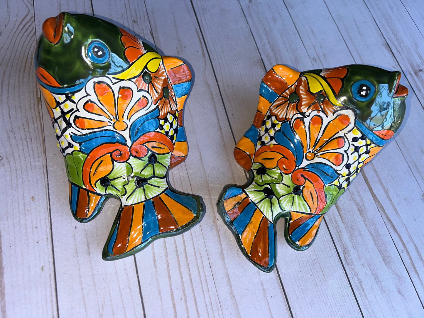 Set of Talavera Small Koi Fish