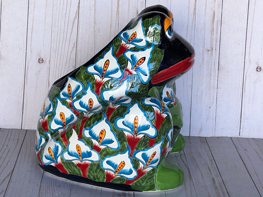 Beautiful Handmade Talavera Bullfrog Flower Planters