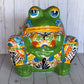 Beautiful Handmade Talavera Bullfrog Flower Planters