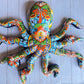 Handcrafted Talavera Ceramic Wall Hanging Octopus