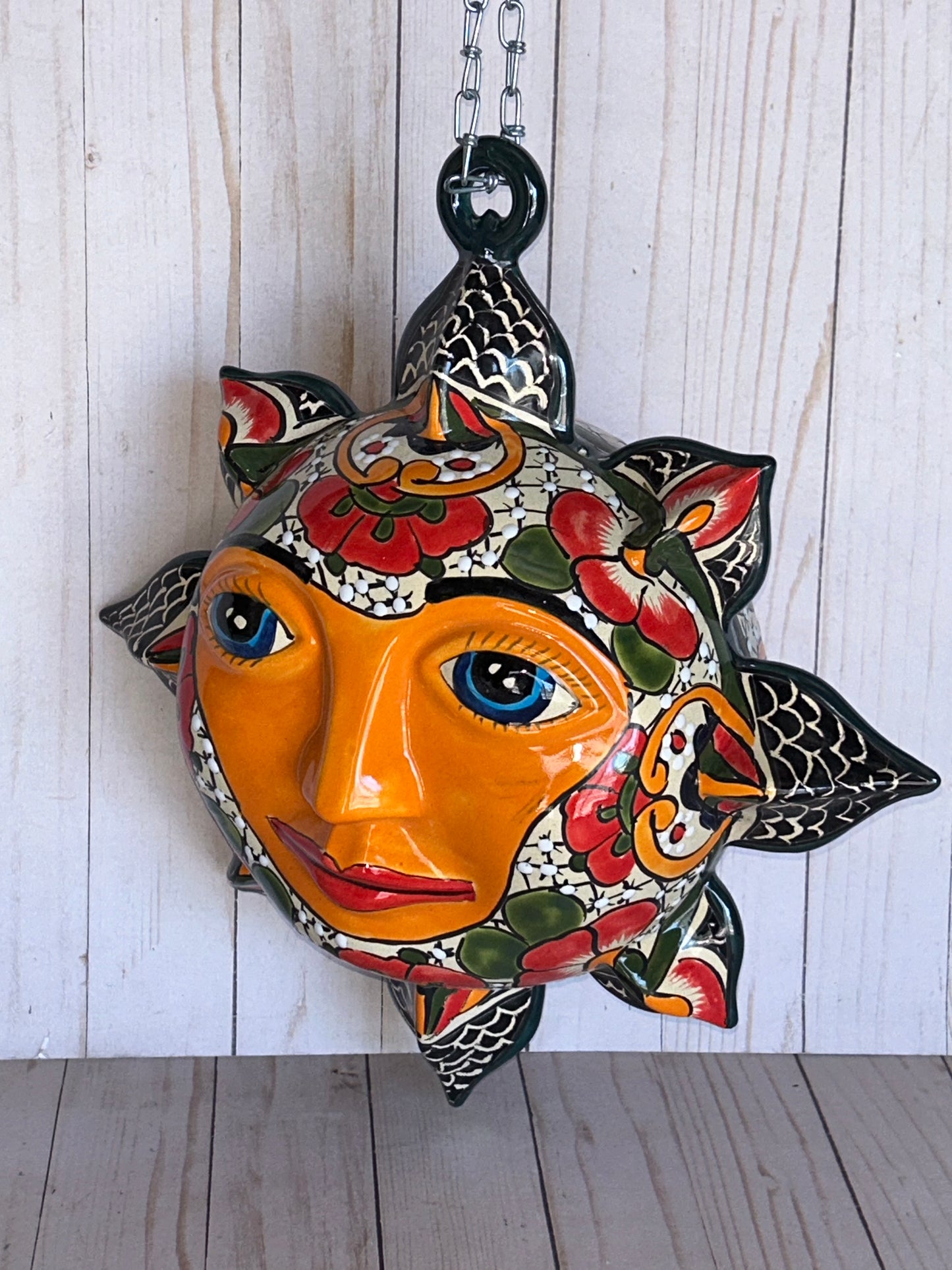 Large Talavera Celestial Sun Sphere-shaped Double face