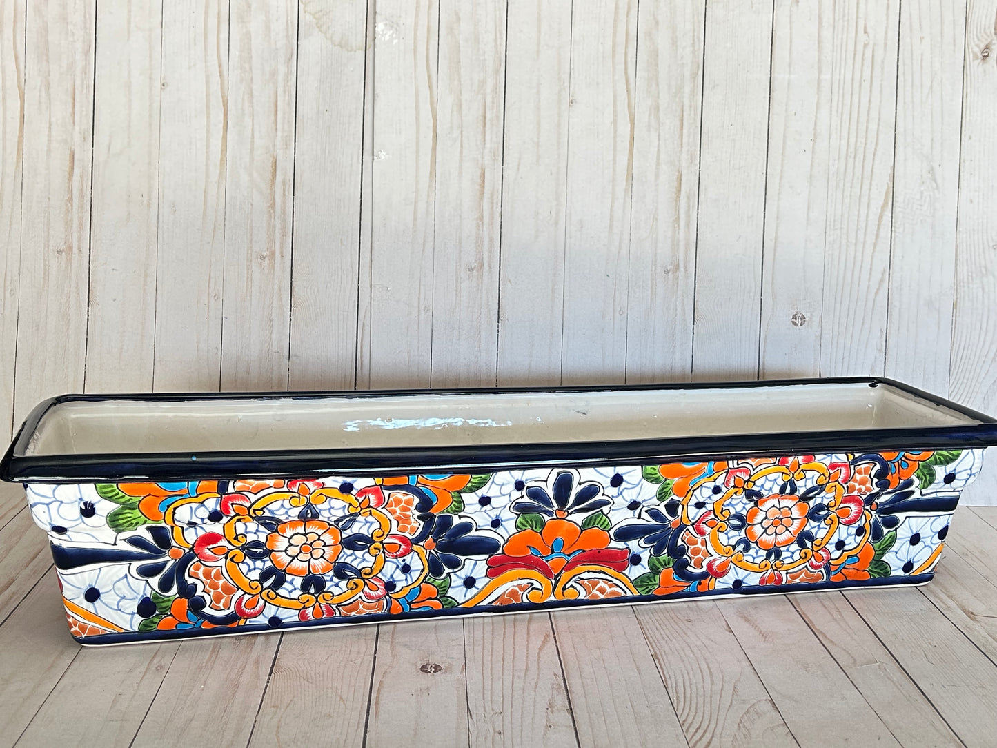 Long Window Talavera Boxes Choose Size & Color Selling by Each