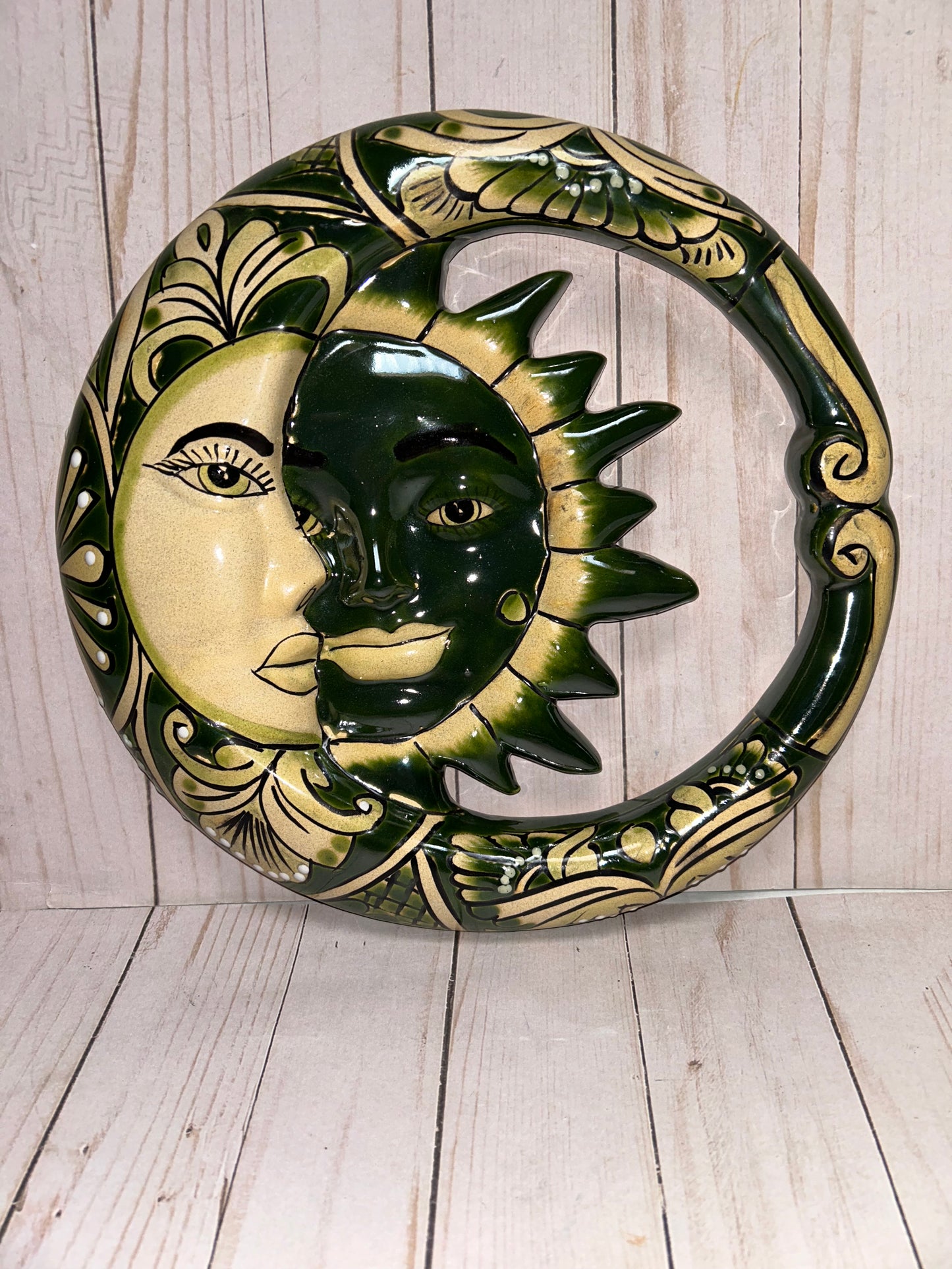 Medium Mexican Talavera Hanging Eclipses