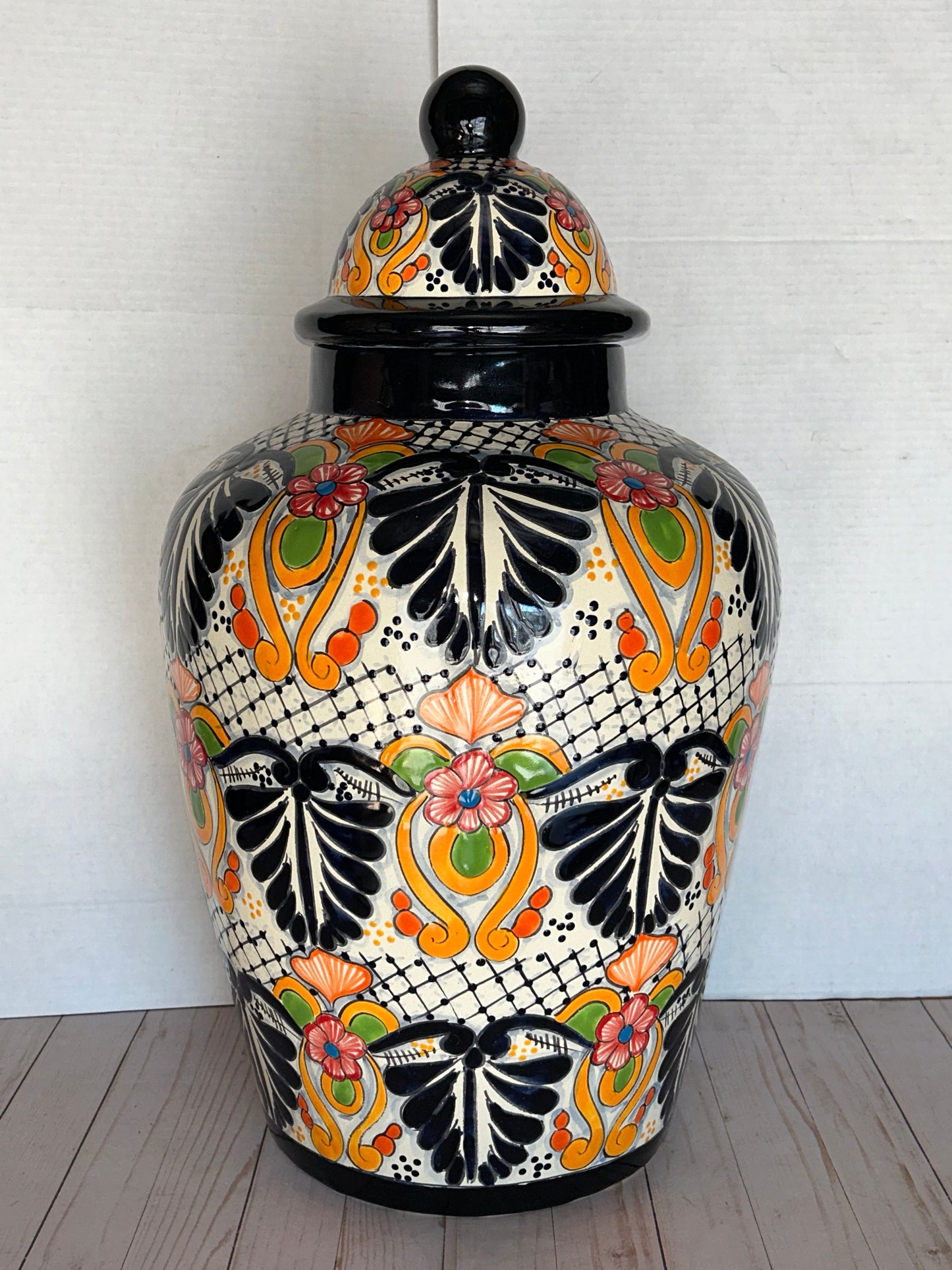 Handcrafted Talavera Ginger Jar – Extra Large (Sold Individually)