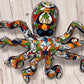 Handcrafted Talavera Ceramic Wall Hanging Octopus