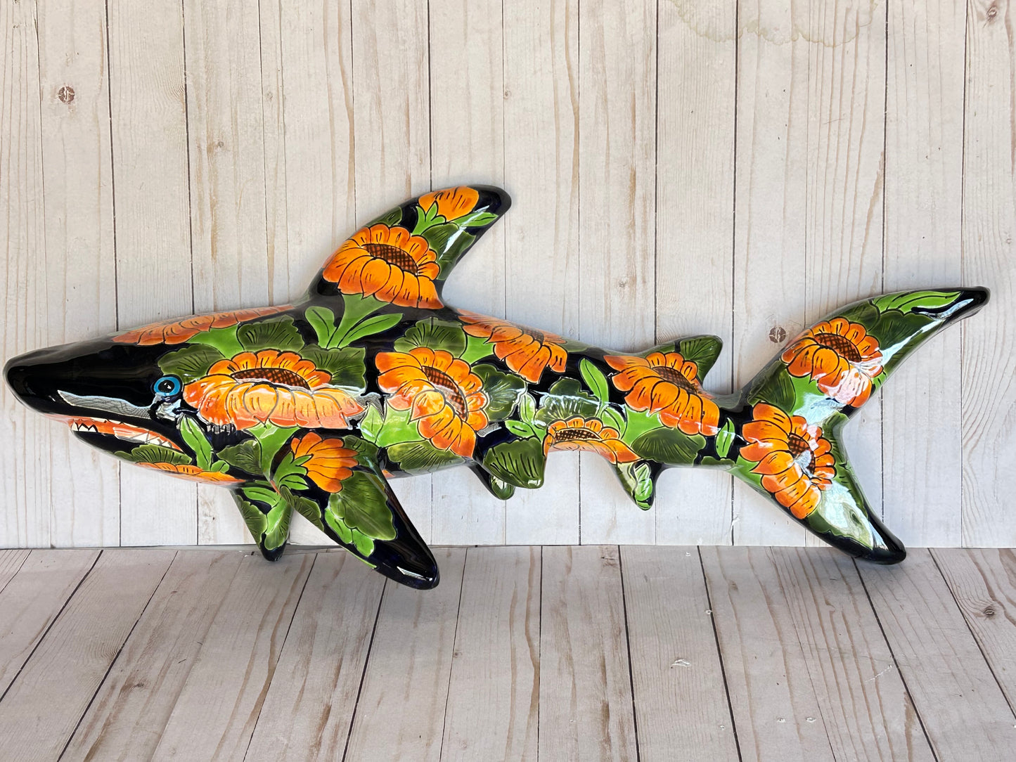 Talavera Ceramic Wall Shark