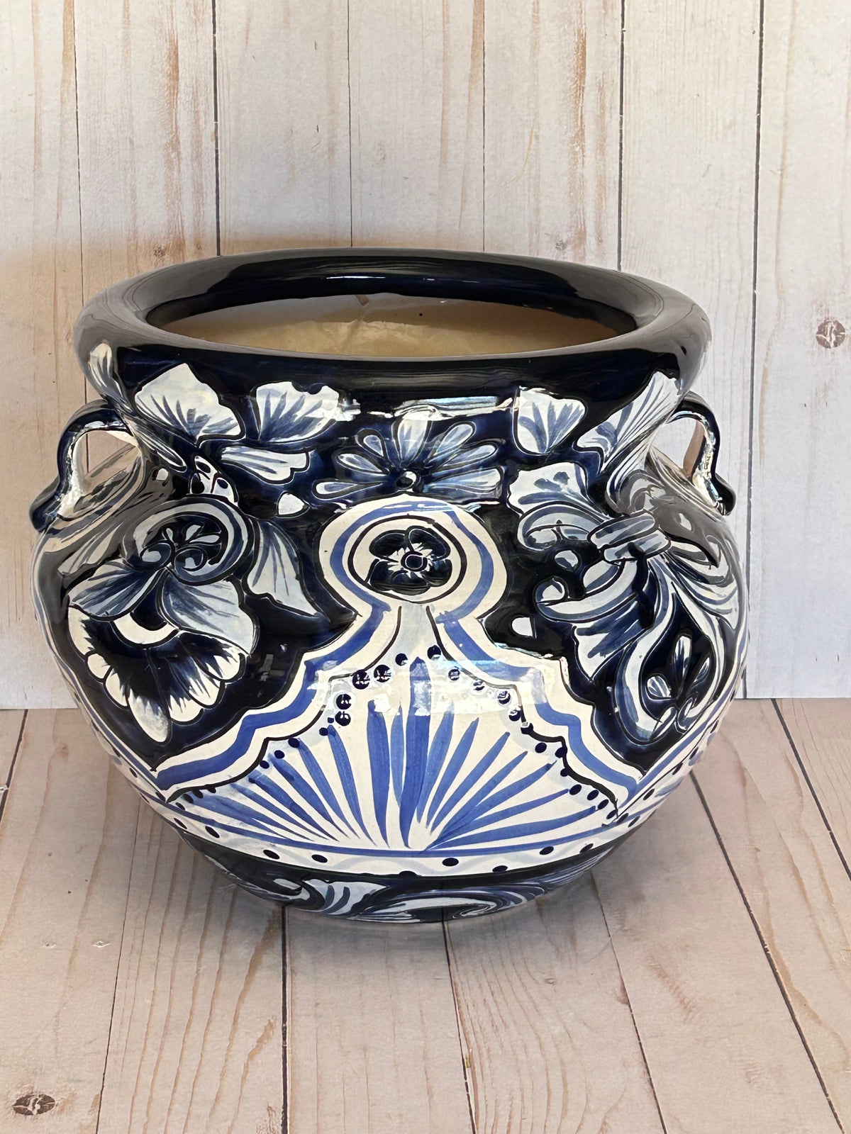 Handmade Talavera Michoacanas Planters 9.50 Tall