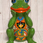 Adorable Talavera Flower Planter Smiling Frog
