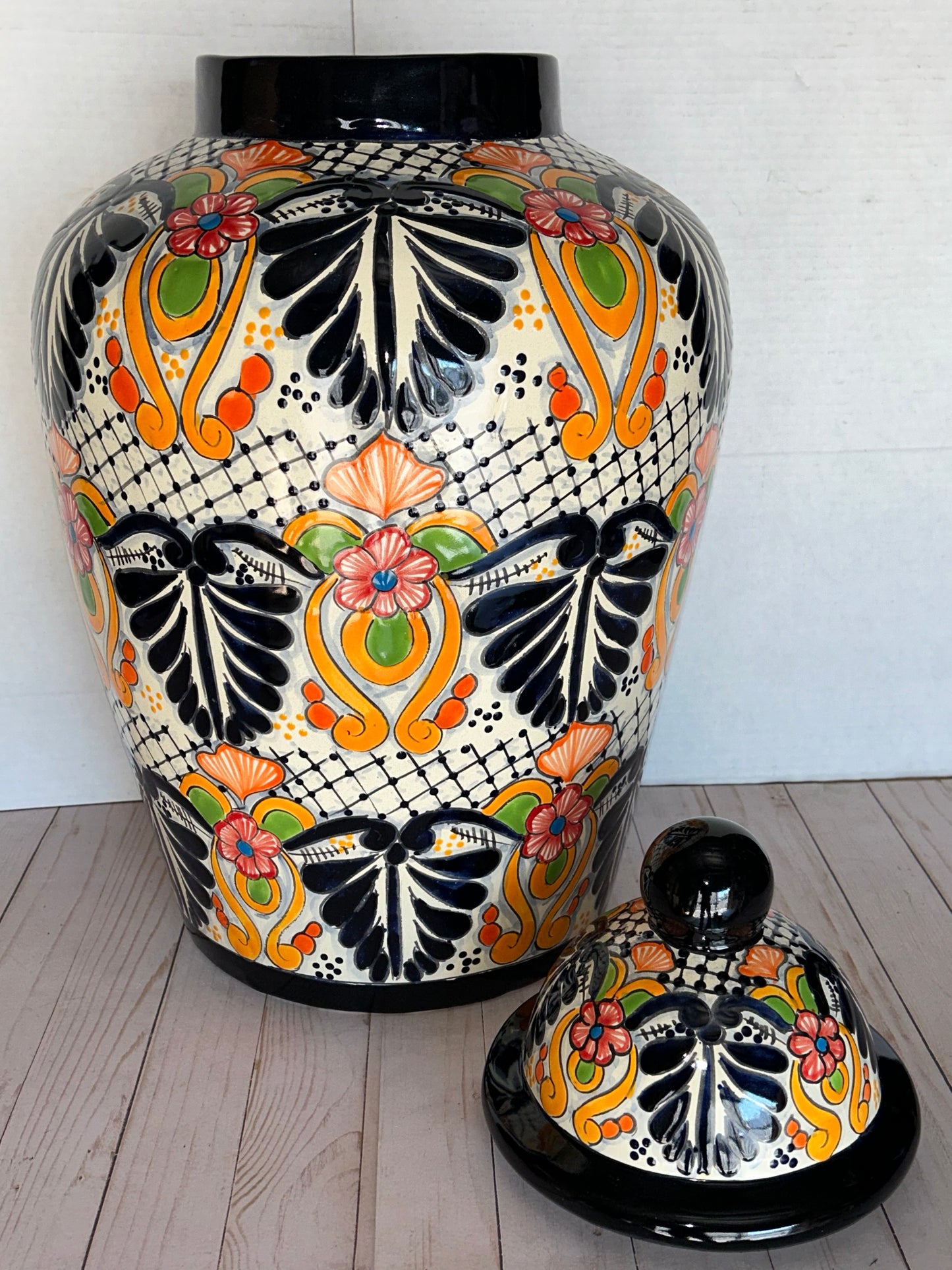 Handcrafted Talavera Ginger Jar – Extra Large (Sold Individually)